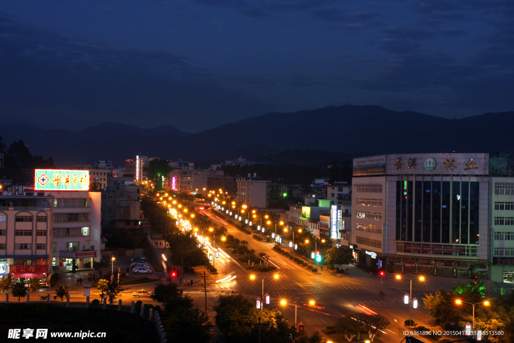 夜景鸟瞰