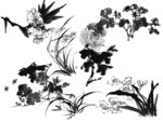 水墨花卉
