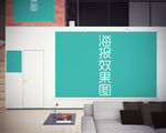 海报墙贴图