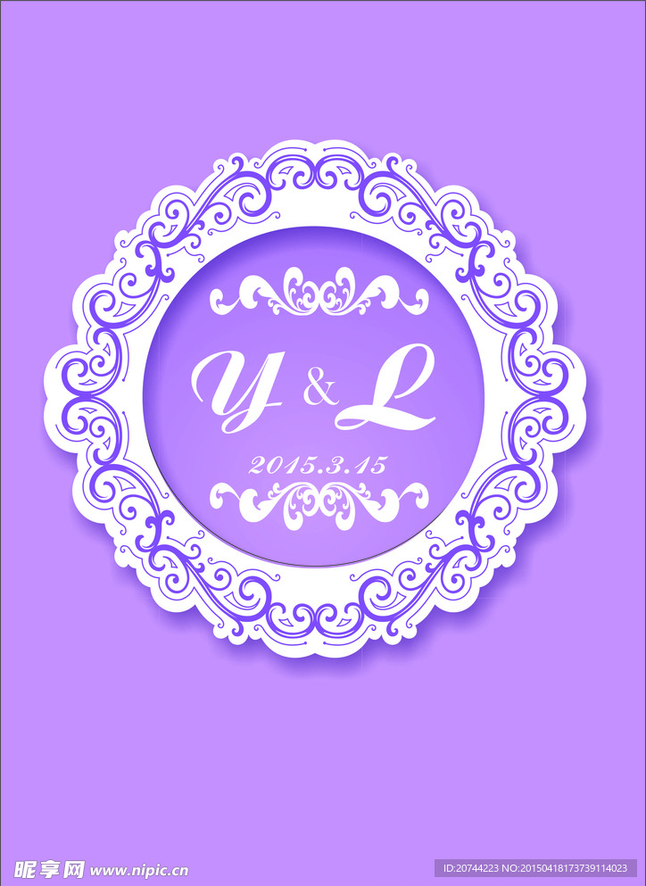 婚礼紫色logo