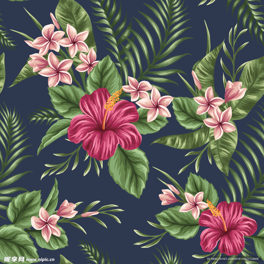 油画鲜花 花朵  花束 每个