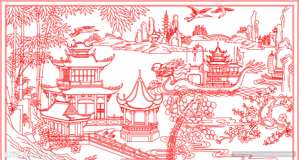 中式纹理 中式花纹