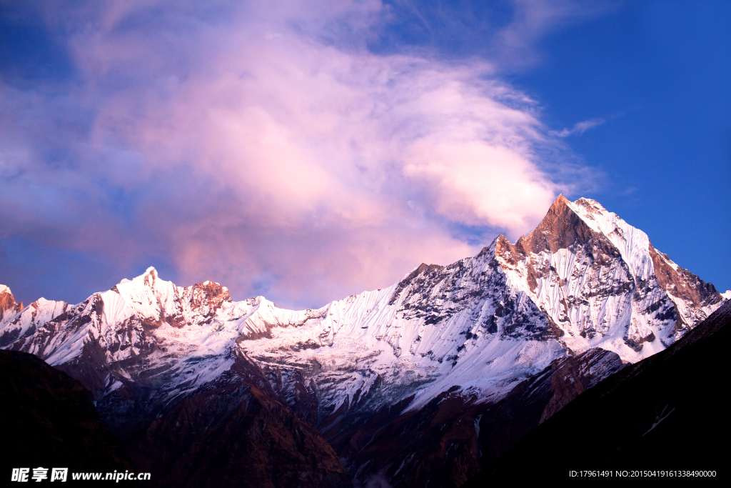 唯美祖山雪景