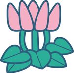 花 简笔画 卡通素材 CDR
