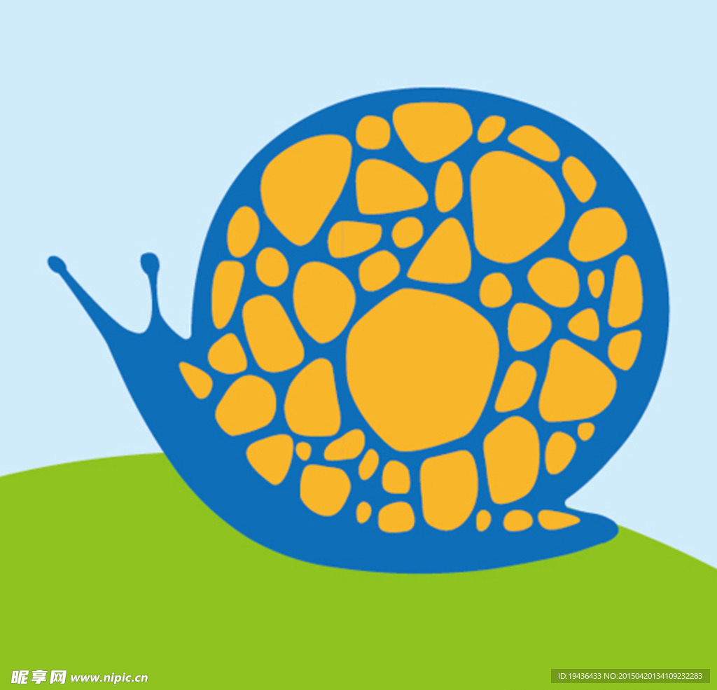 抽象底纹 蜗牛