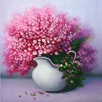 油画花瓶