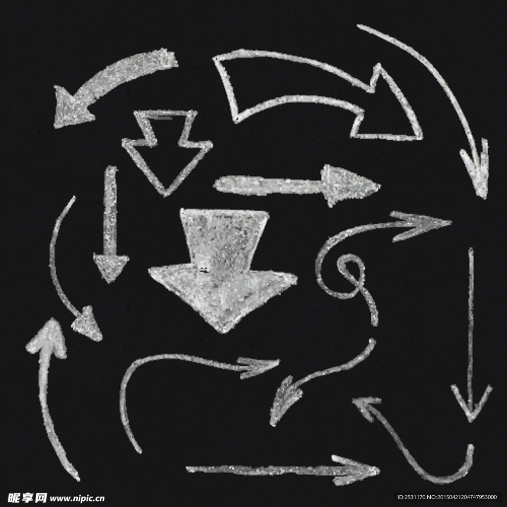 粉笔箭头