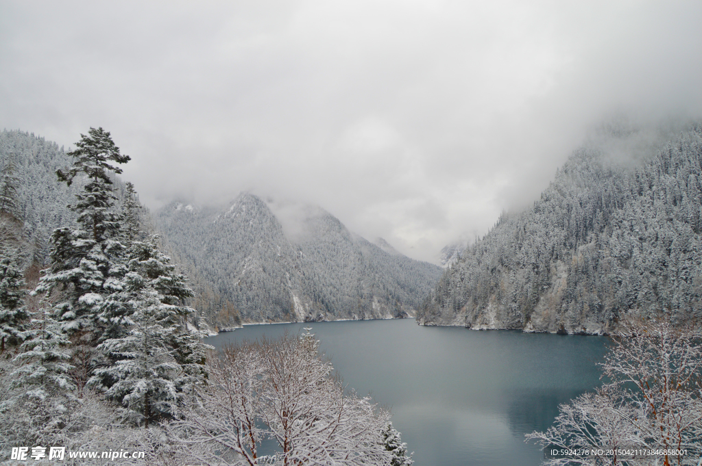 九寨沟雪景