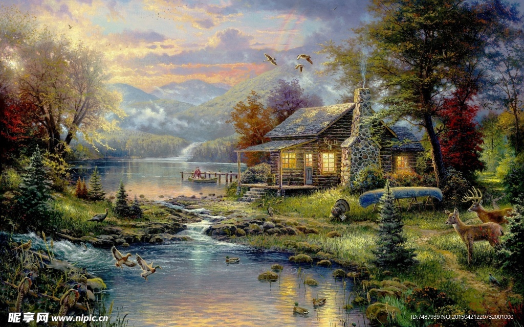 油画风景