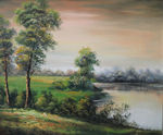 欧式油画风景