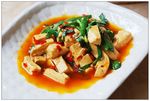 韭菜烧豆腐