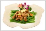 菜远炒鸡球