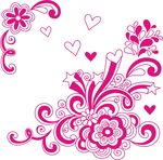 花纹 可爱 婚礼 纹饰  线条