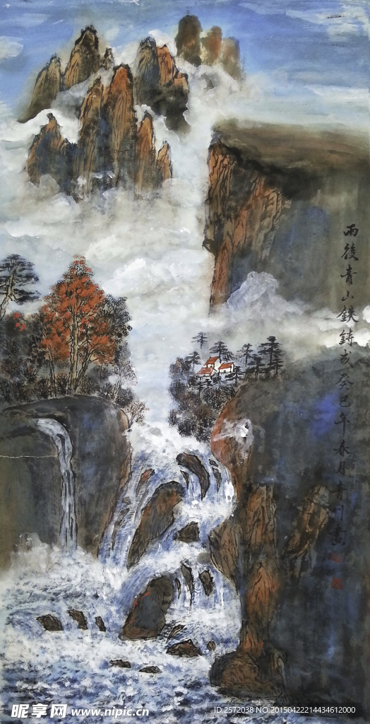 雨后青山铁铸成