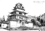 古建筑 素描