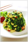 黄豆拌苋菜