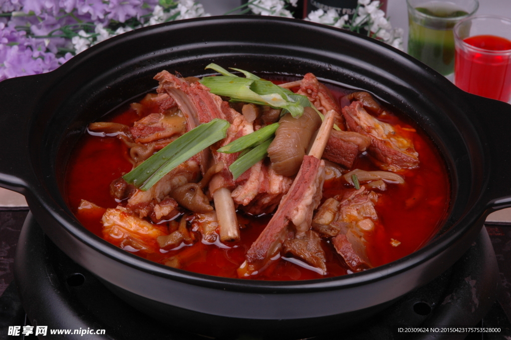 黄玉菇煮仔羊排