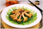 滑丁菇小白菜