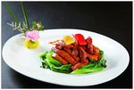 有机杏鲍菇菜心炒鹿柳