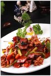鸡胗炒腊味一份