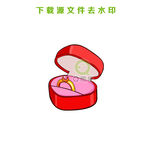 原创手工绘制钻戒矢量造型图