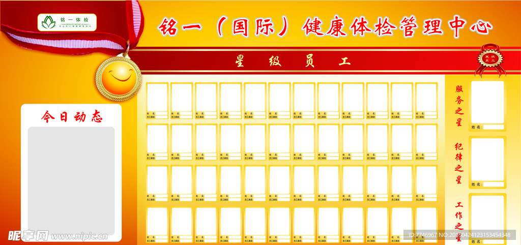 铭一健康体检管理中心展板
