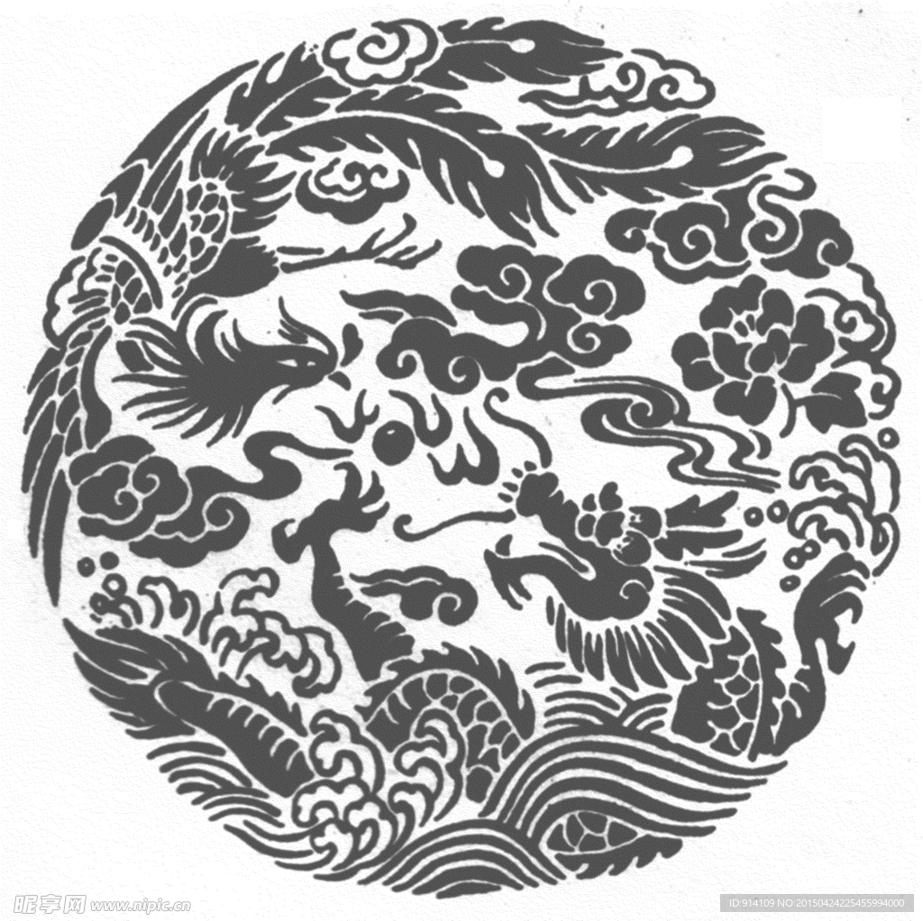 龙凤呈祥 图案