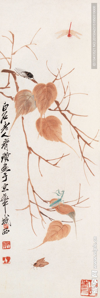 齐白石 花鸟