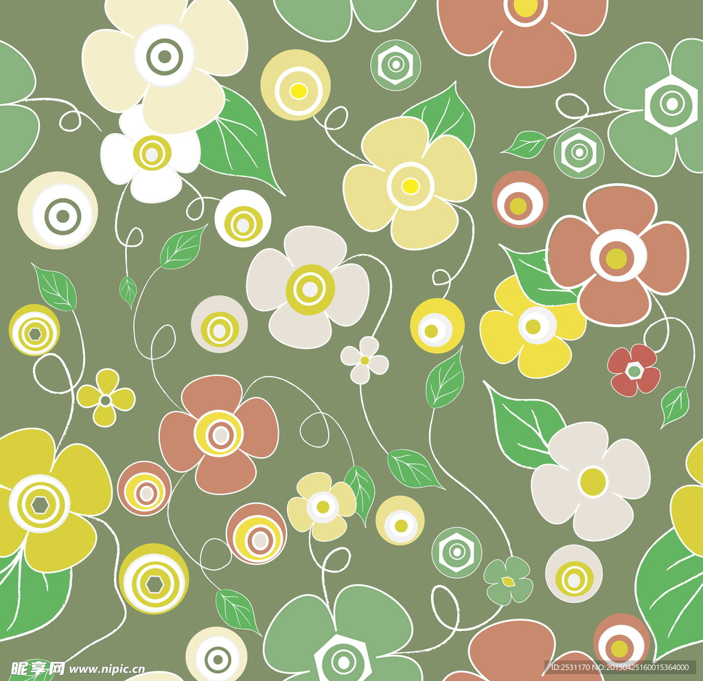 无缝花卉