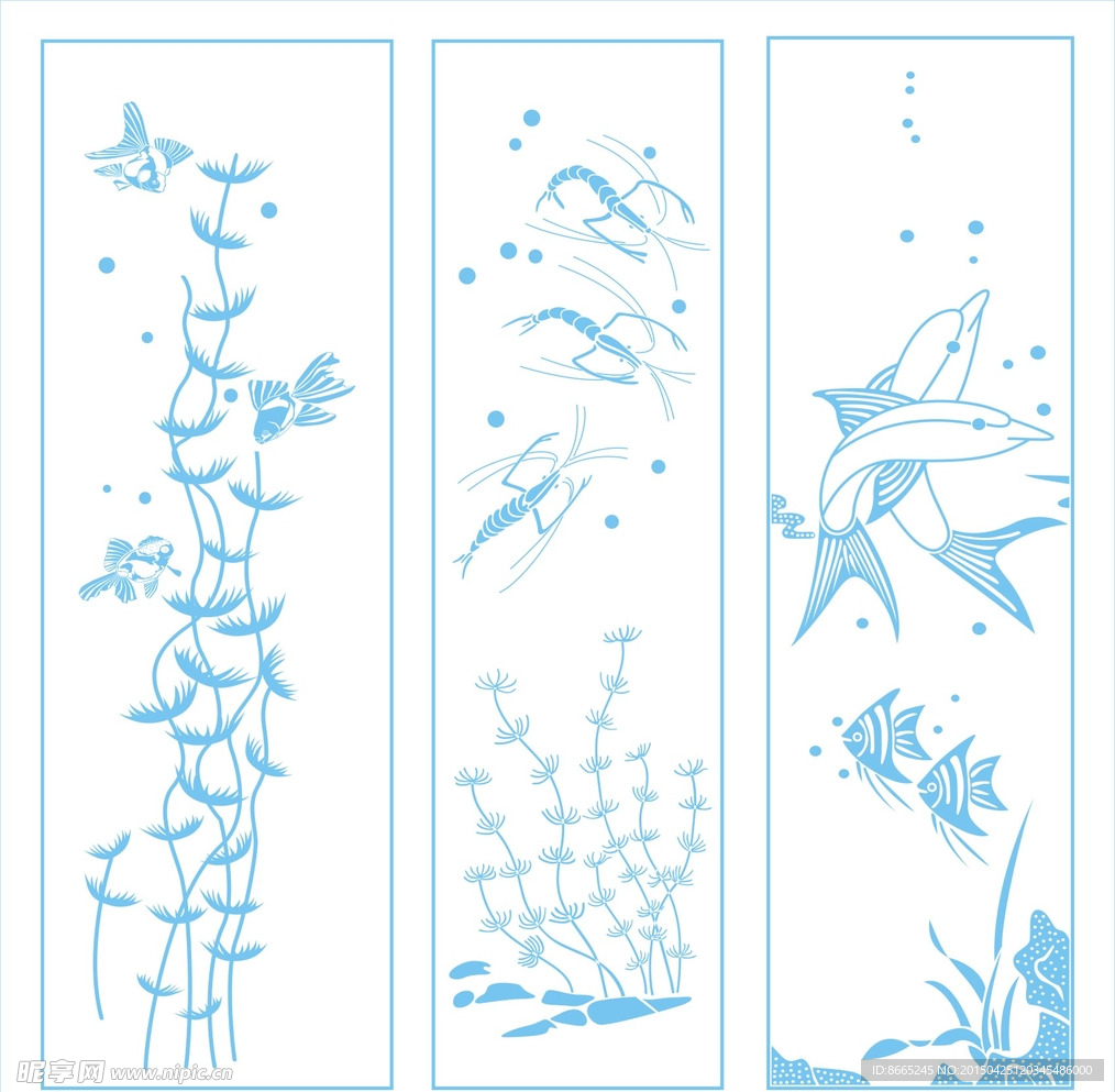 海洋生物装饰画