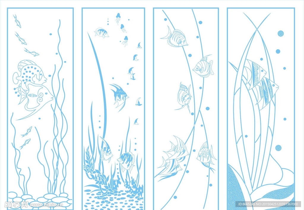 海洋生物装饰画