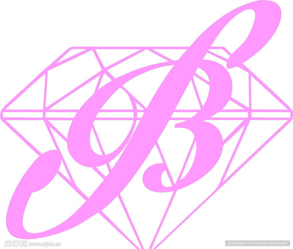 唯美  B钻石 logo