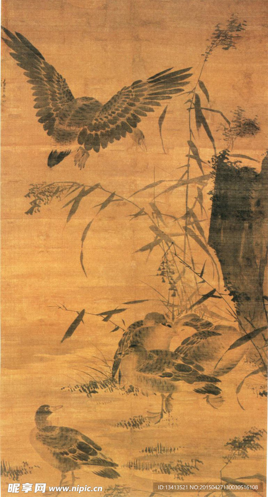 汪肇 花鸟