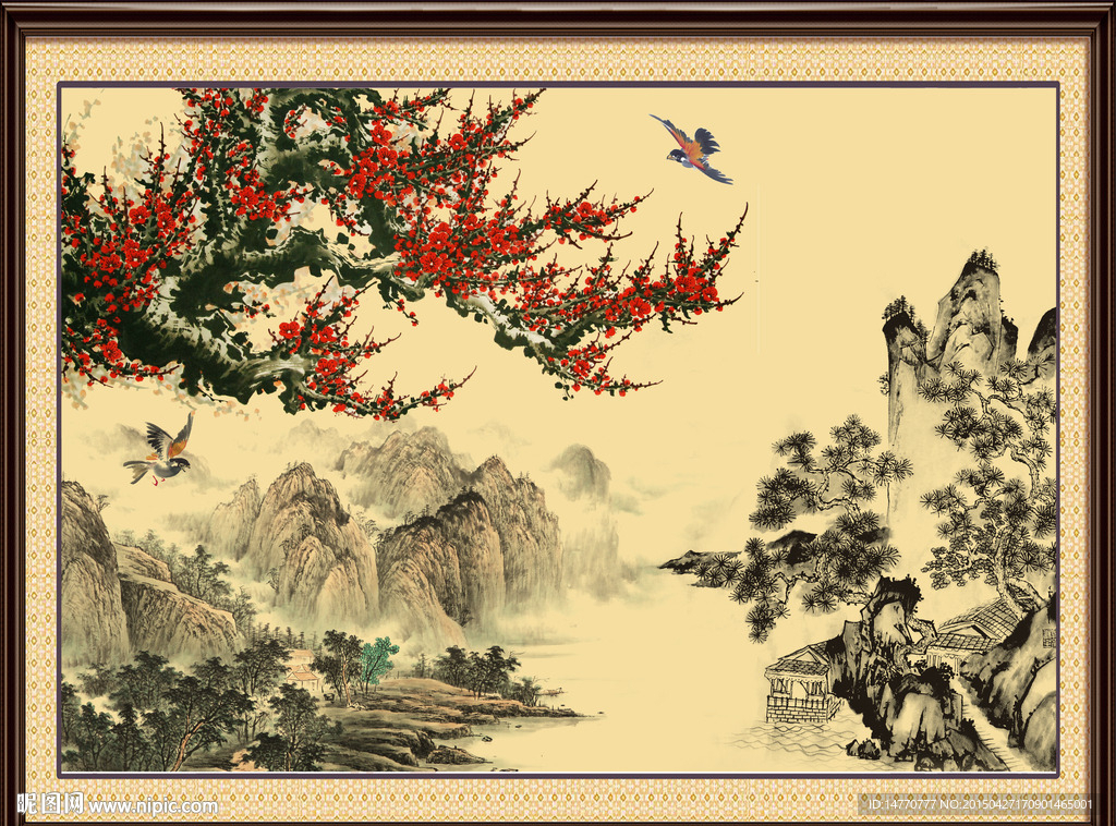 梅花 国画风景