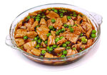 豌豆烧肥肠