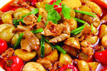 小土豆烧肥肠