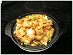 铁锅焗肥肠