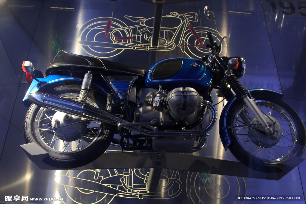 宝马博物馆摩托车展览