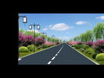 道路绿化效果图