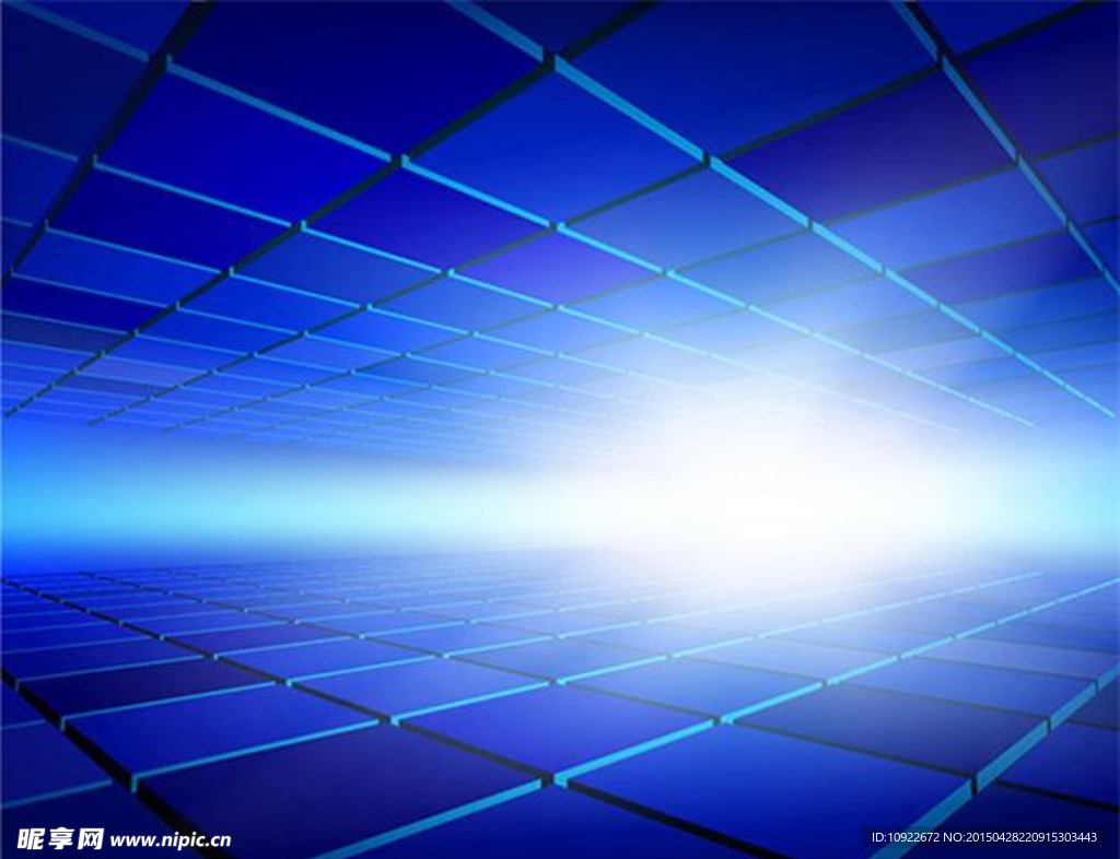 蓝色立体三维空间背景