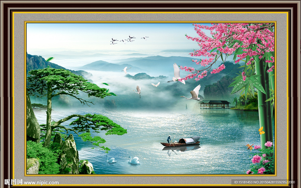 迎客松风景