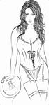 美女素描
