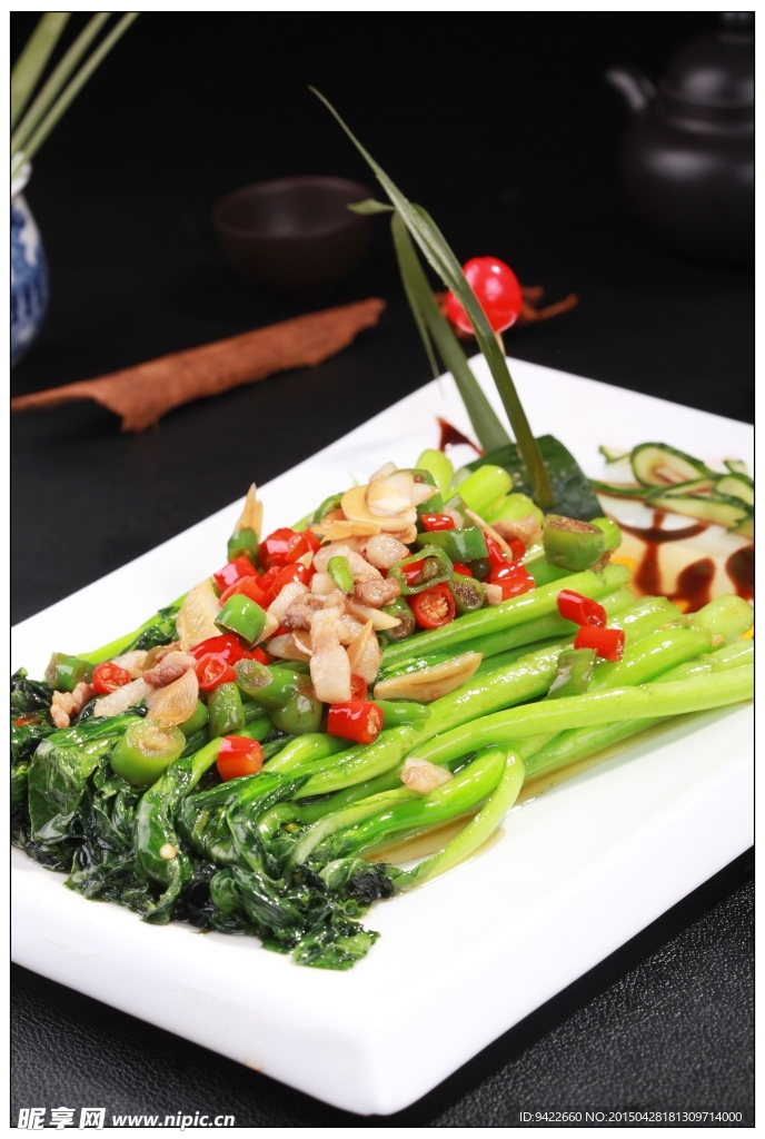 生炒广东菜心