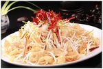 绿豆芽炒焦饼