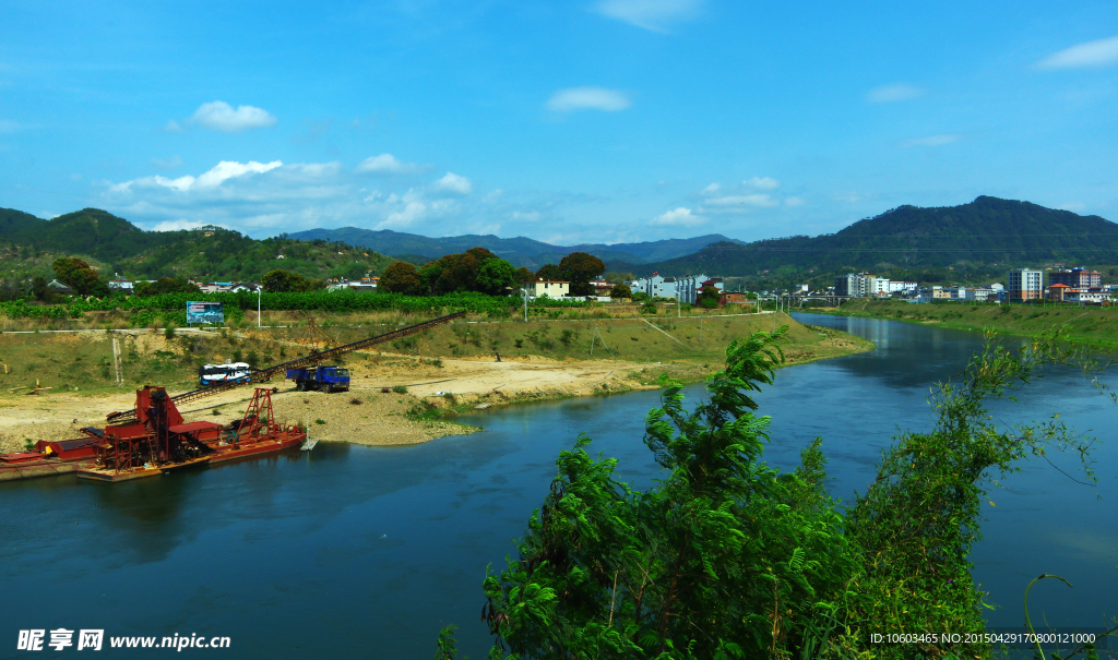 乡村山水 梅潭河