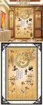 家和万事兴彩雕背景墙