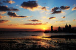海滨夕阳