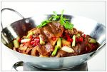 干锅带皮黄牛肉