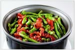 干锅四季豆烧肥肠