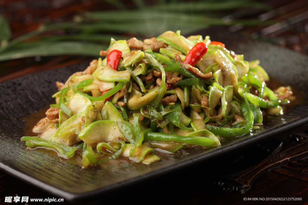 生瓜炒肉丝